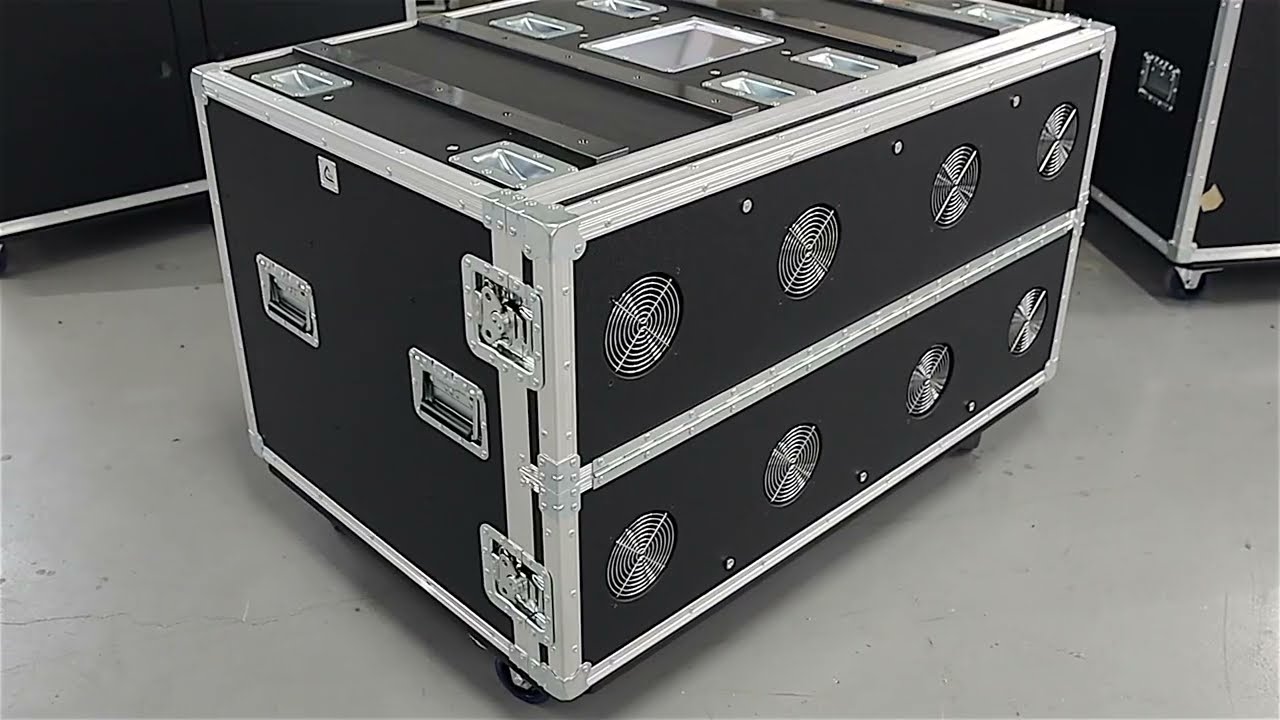 SIDE SLIDING DOUBLE RACK 12U 😎 - ALP Flight Cases