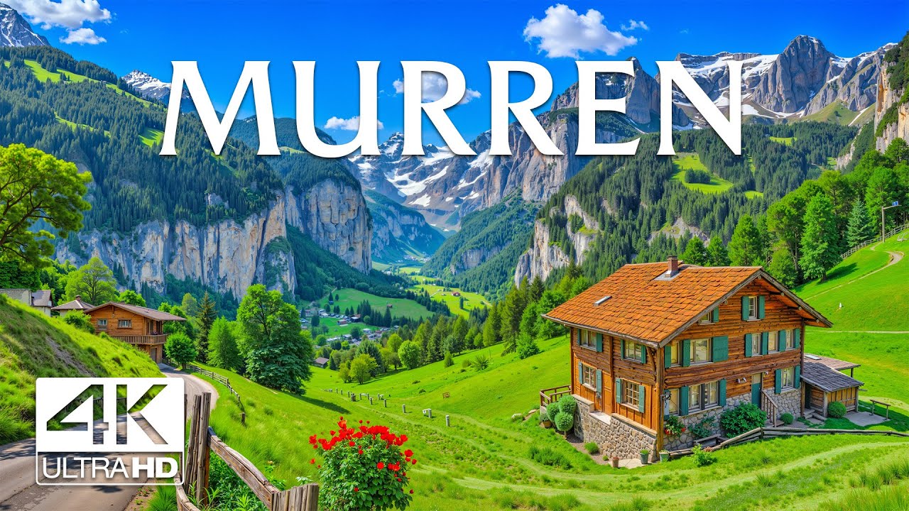 Мюррен, Швейцария, 4K | Деревня над облаками – Невероятная красота Швейцарских Альп