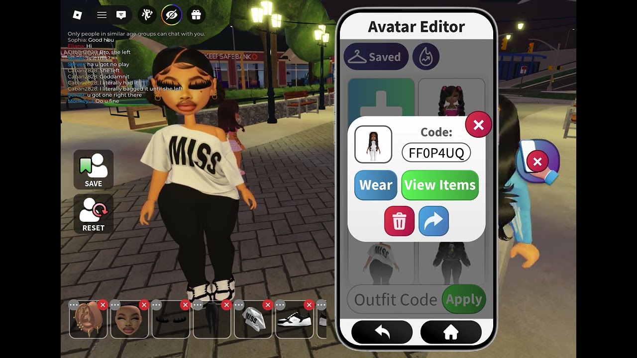 Guys, I shared some of the life together RP baddie codes