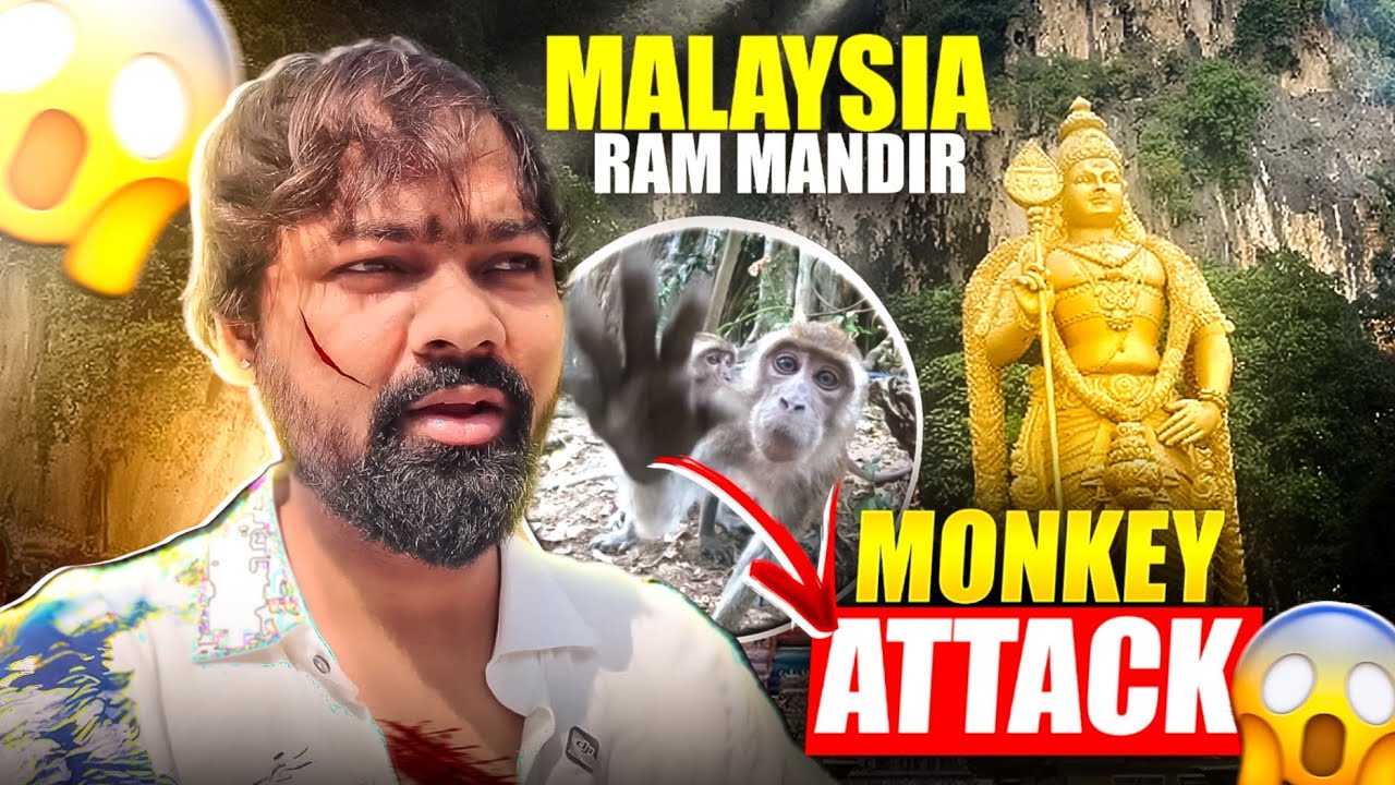 Ram Mandir Malaysia Mein Bandar Ka Attack 🐒 | Unexpected Shocking Scene