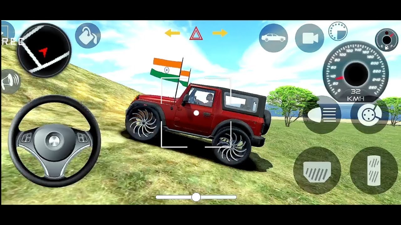 2026 || New Maroon Mahindra Thar Gameplay Video ❤️🎮😃 || Village Off-Road Adventure Gameplay 😍🎮 Games
