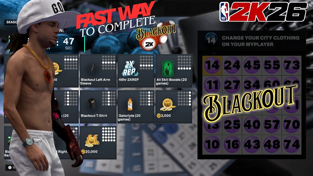 Как пройти Blackout Fast в NBA 2K26