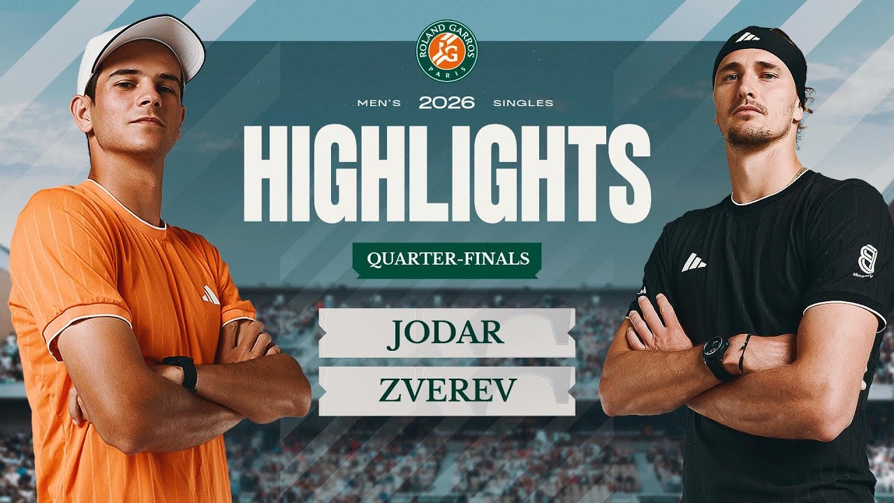 Rafael Jodar vs Alexander Zverev | QF Highlights | Roland-Garros 2026
