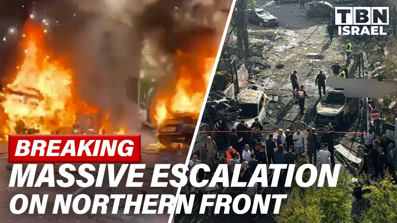 BREAKING: WAR on Israel&rsquo;s Northern Front; MASSIVE ROCKET BARRAGES & IDF Strikes Lebanon | TBN Israel