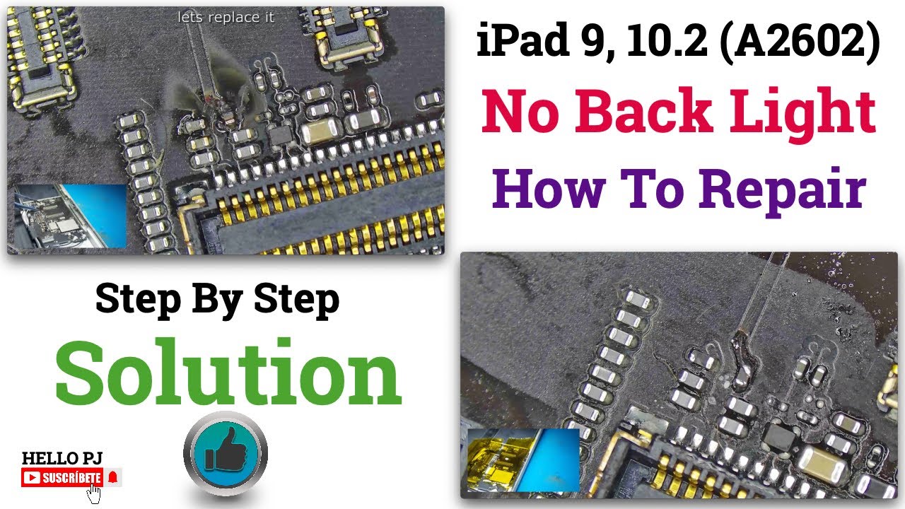 iPad A2602 back light solution