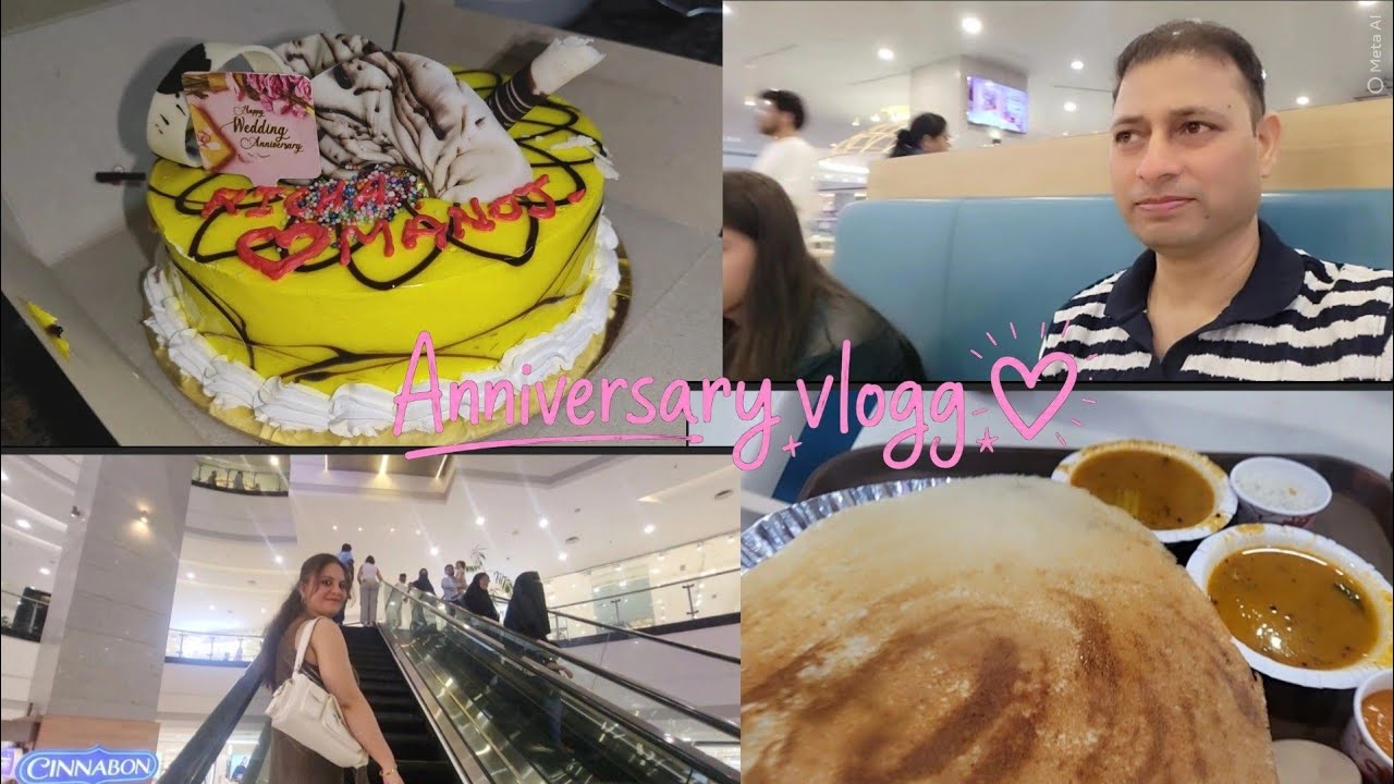 OUR 18th ANNIVERSARY VLOG DHAMAKA💕🎉| Mall Visit, Cake Cutting & Fun #trending#viralvideo#viral#vlog 