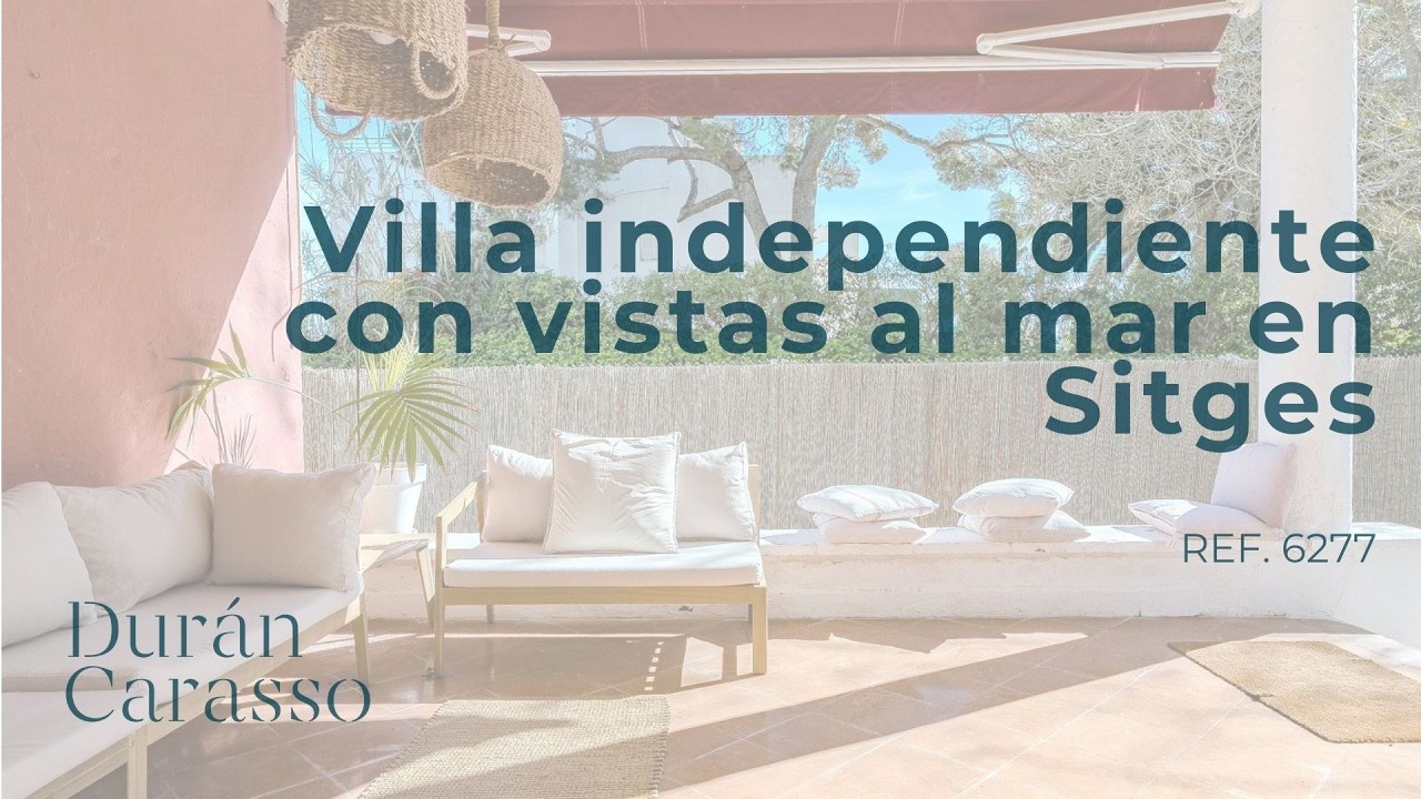 Villa independiente  con vistas al mar en Sitges | Ref 6277