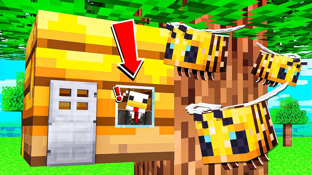 COME VIVERE DENTRO UN ALVEARE SU MINECRAFT!!