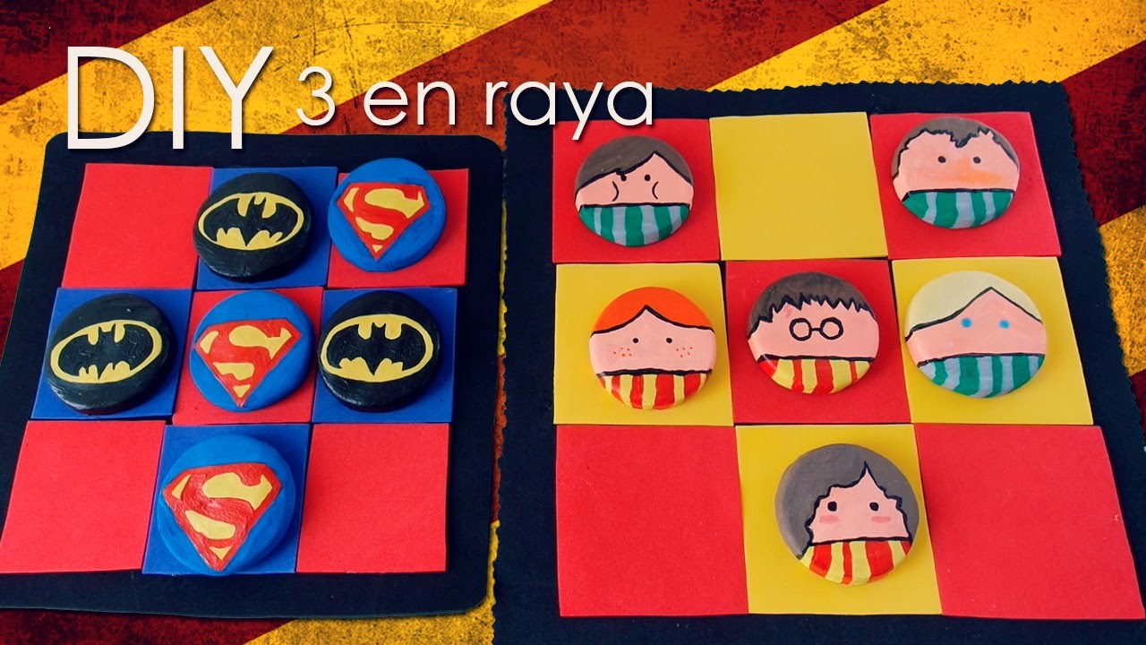 DIY Manualidad Harry Potter / Superman y Batman - Tres en Raya | SoyIttara