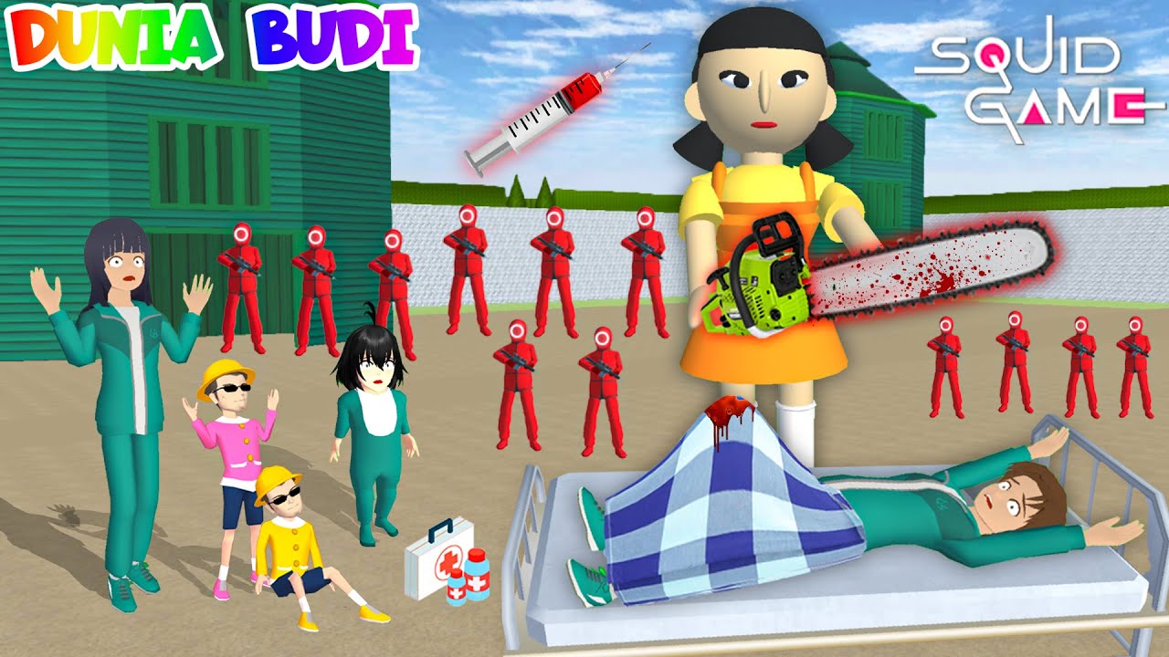 Yuta Disunat Boneka Squid Game Pakai Gergaji Mesin Karena Kalah Permainan | Mio Panik Yuta Kesakitan