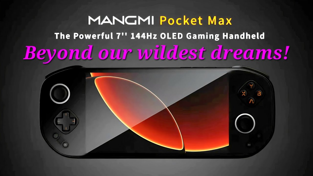 MANGMI Pocket Max: Snapdragon 865, OLED-экран 7 дюймов, 144 Гц, новая бюджетная портативная игров...