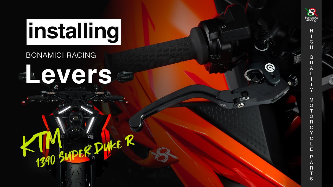 Installing Bonamici Racing levers for KTM 1390 Super Duke R