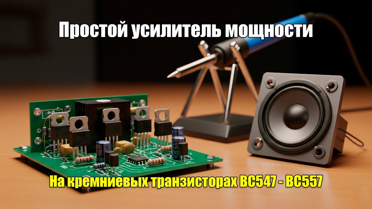 Усилитель мощности на кремниевых транзисторах BC547, BC557. УМ для самодельного радиоприемника