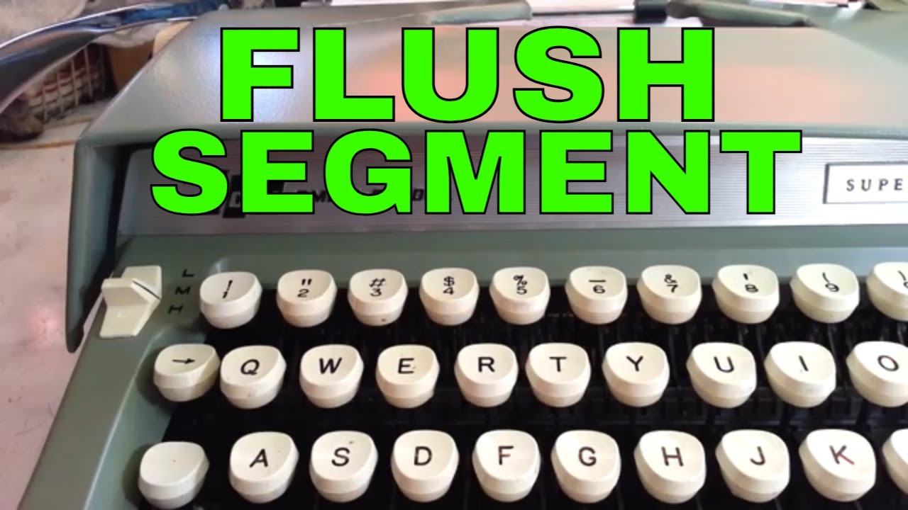 Smith Corona Typewriter Clean Slugs, Chemical Flush Type Segment and Pivots, Sticky Key Repair