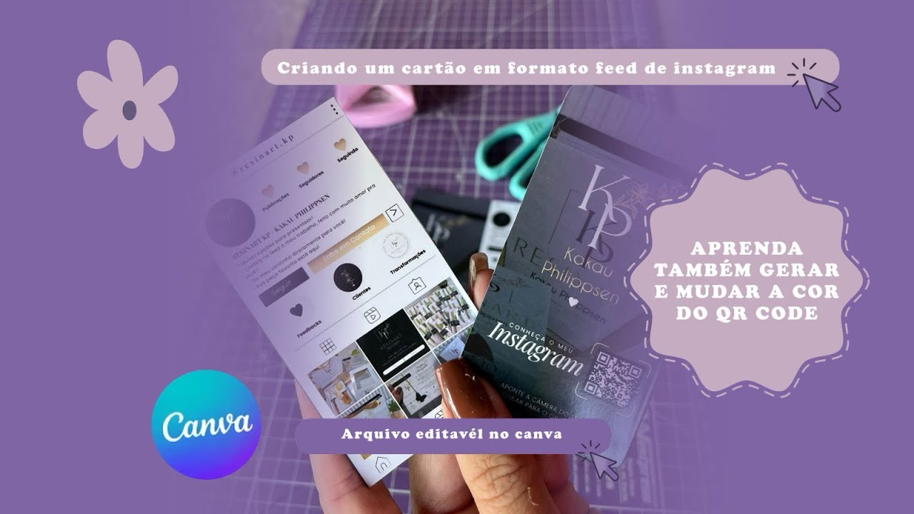 Criando um Cartão de Visita em Formato de Feed no Canva (Parte 1)