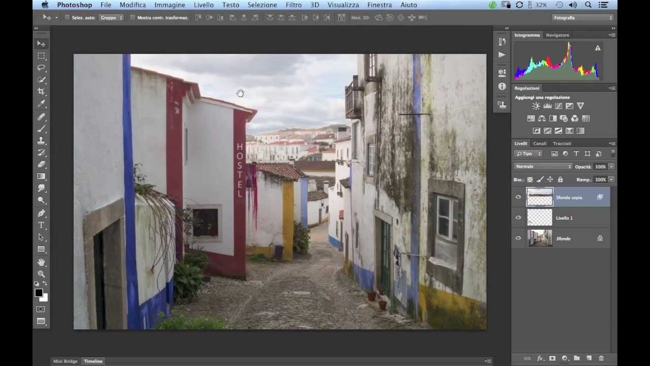 Photoshop Tutorial - Correggere cielo bruciato (sovraesposto) con il Fondi Se