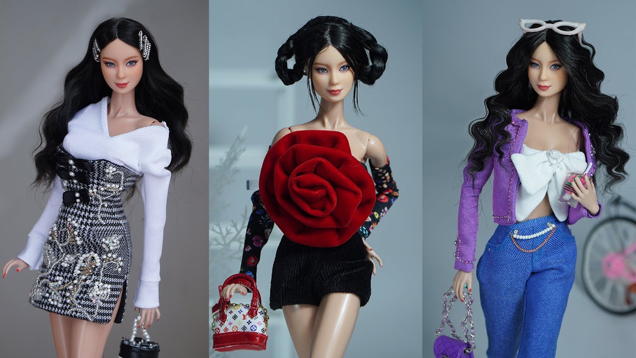 10 DIY Ideas for Your Barbies to Look Like Jennie BLACKPINK | Gorgeous DIY Barbie Doll Dresses