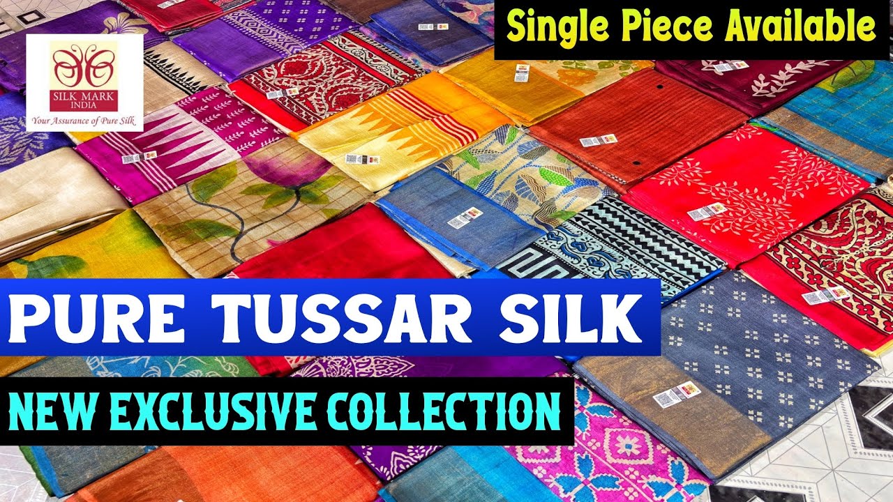 100% Pure Tussar Silk & Murshidabad Silk Saree || New Collections