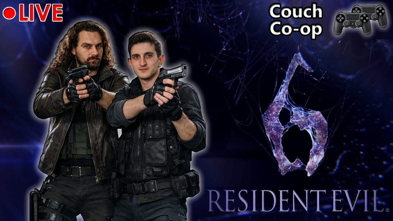 Παίζουμε με Νίκο Παππά Resident Evil 6 Couch Co-op Live 🔴