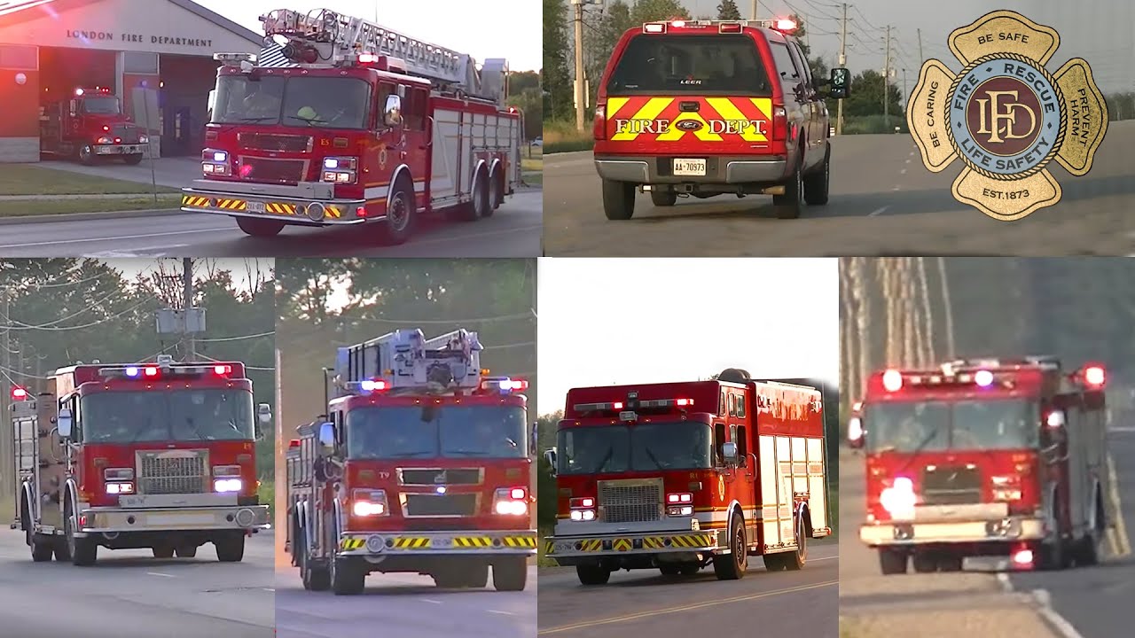 London Fire - E5, TK5, C2, E9, T9, R1, E10 Responding