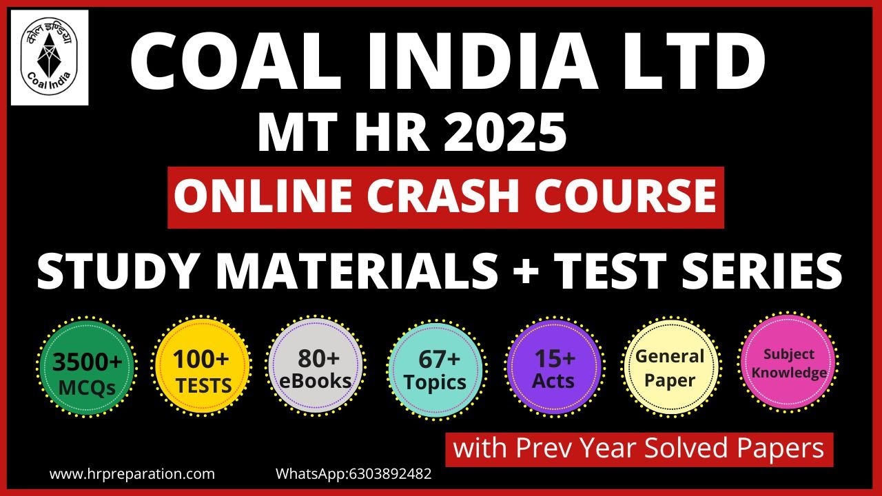 Online Course for CIL MT-HR/Personnel | Personnel & HR &ndash; CIL Management Trainee Coaching