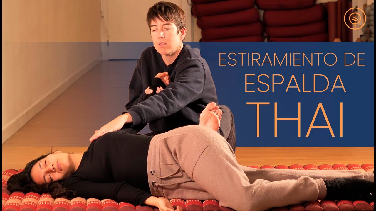 Estiramiento de ARCO LUMBAR con MASAJE TAILANDÉS 🛕  [3 MINUTOS]