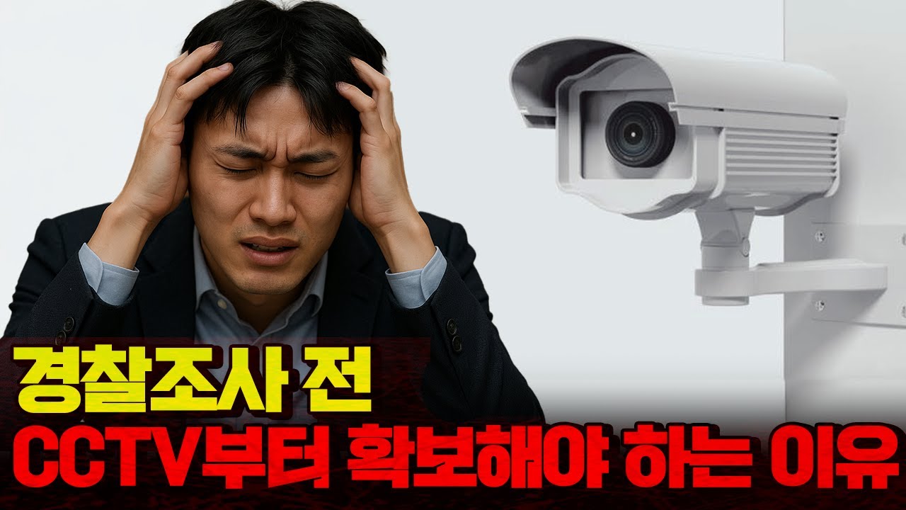 경찰조사전 cctv부터 무조건 확보해야하는 이유..