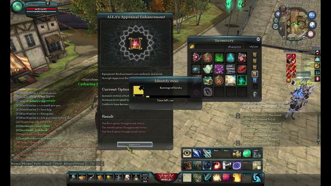 Aika Online | Normal Appraisal Items Reaching Max Movement Speed
