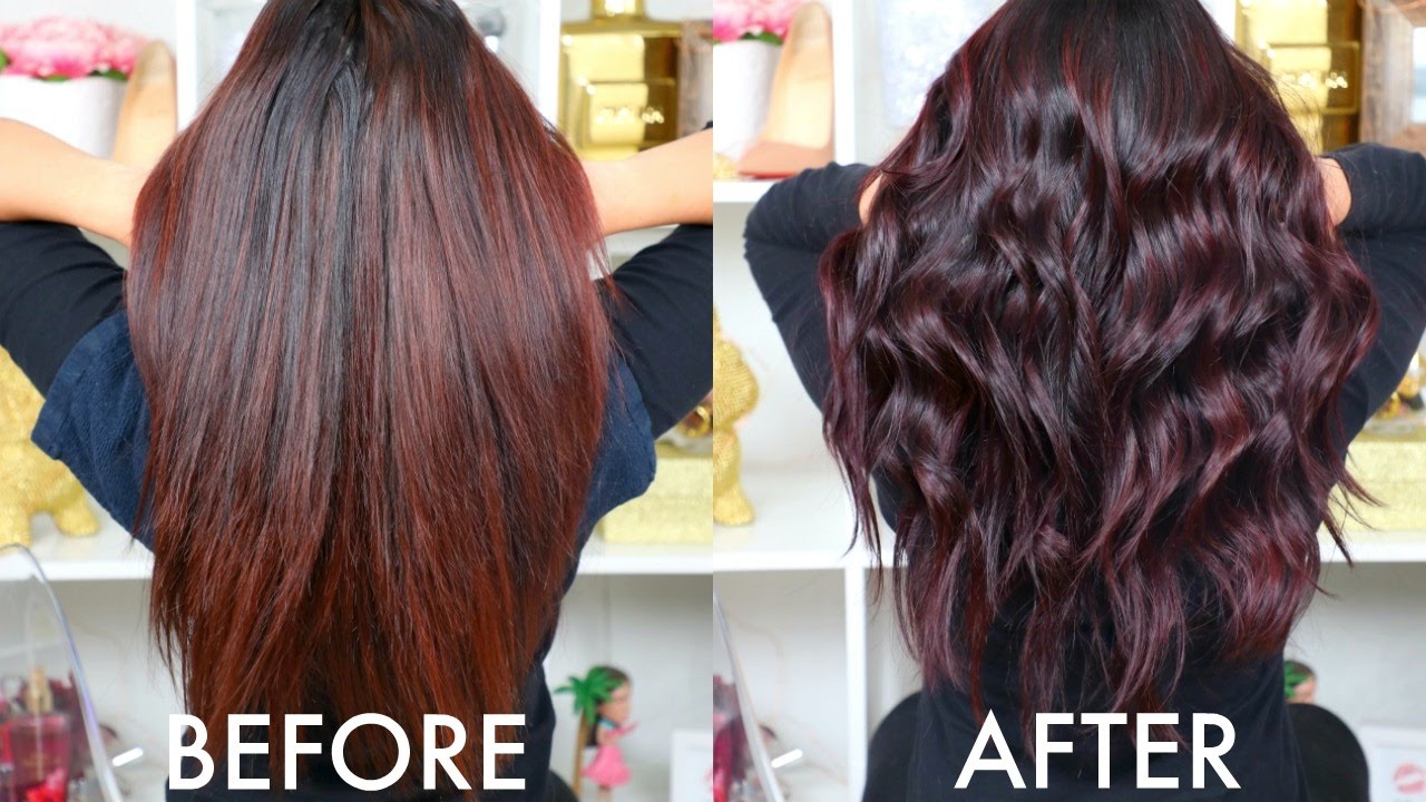 COMO RETOCO MI CABELLO COLOR BORGOÑA EN CASA | PAJARITABELLA