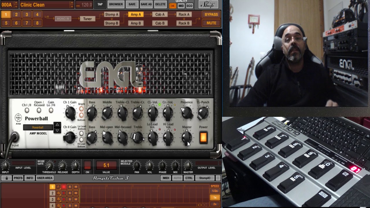 FCB y Amplitube: 03 Potenciometros y Pads