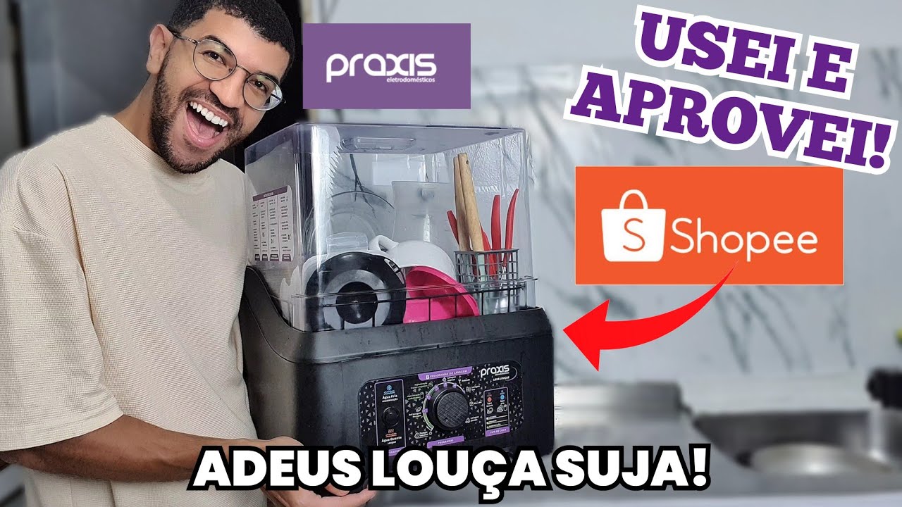 COMPREI A Lava Louça Portátil Praxis da Shopee - VOCÊ PRECISA VER ISSO!