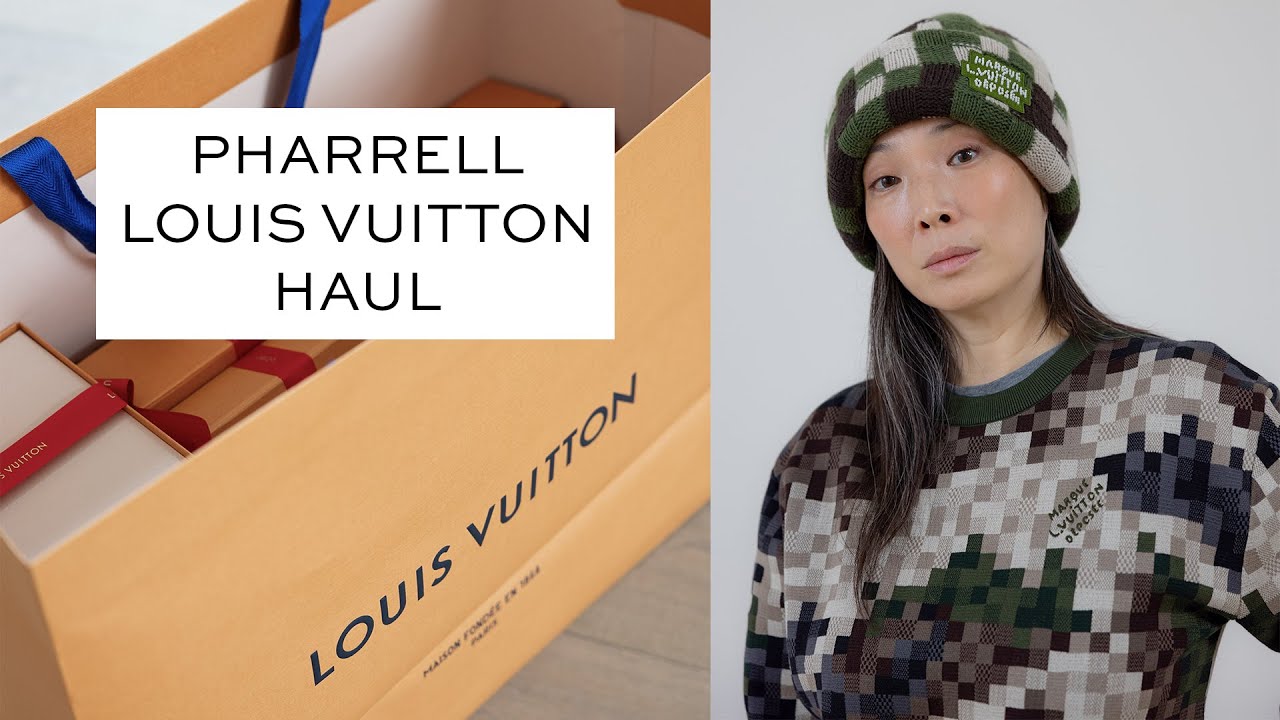 PHARRELL'S DEBUT LOUIS VUITTON COLLECTION - Shop With Me and Haul