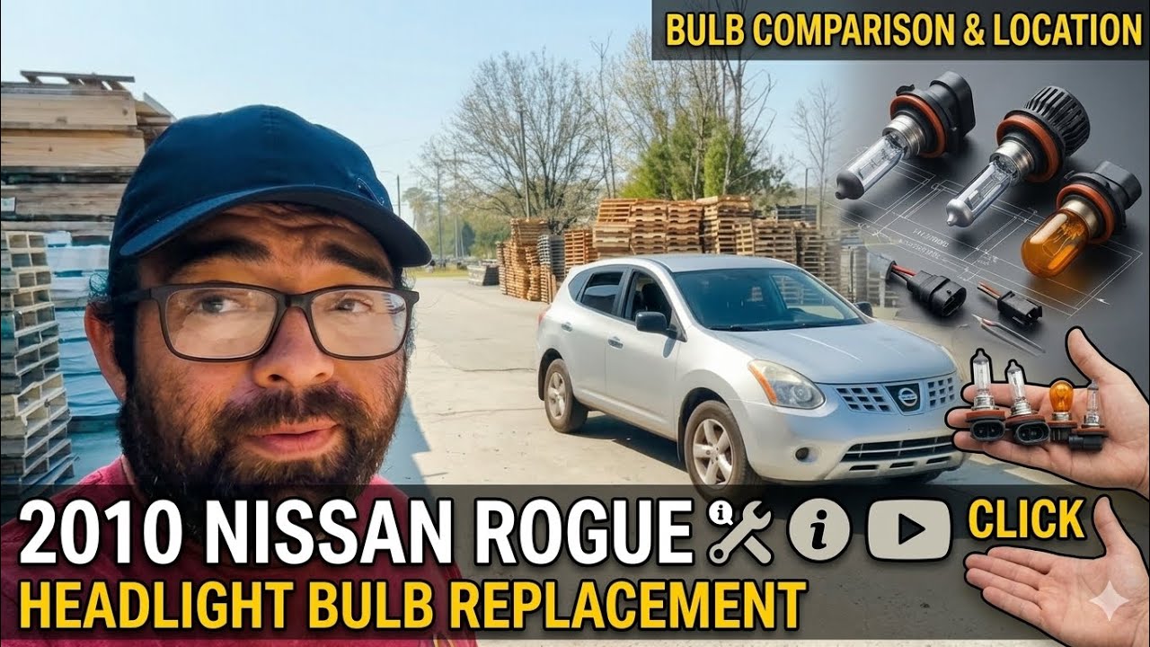 2010 Nissan Rogue Headlight bulb replacement (Works for 2008 to 2015) Very easy!! Save money!!