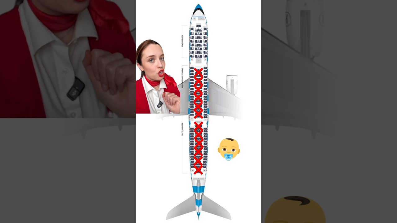😱 Das sind die schlimmsten Sitzpl&auml;tze im Flugzeug! 👶🏼 #shorts