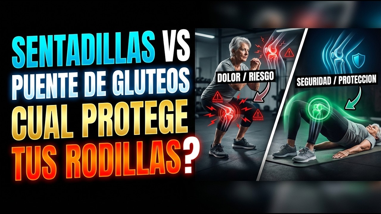 Sentadillas vs Puente de Glúteos — ¿Cuál protege tus rodillas？