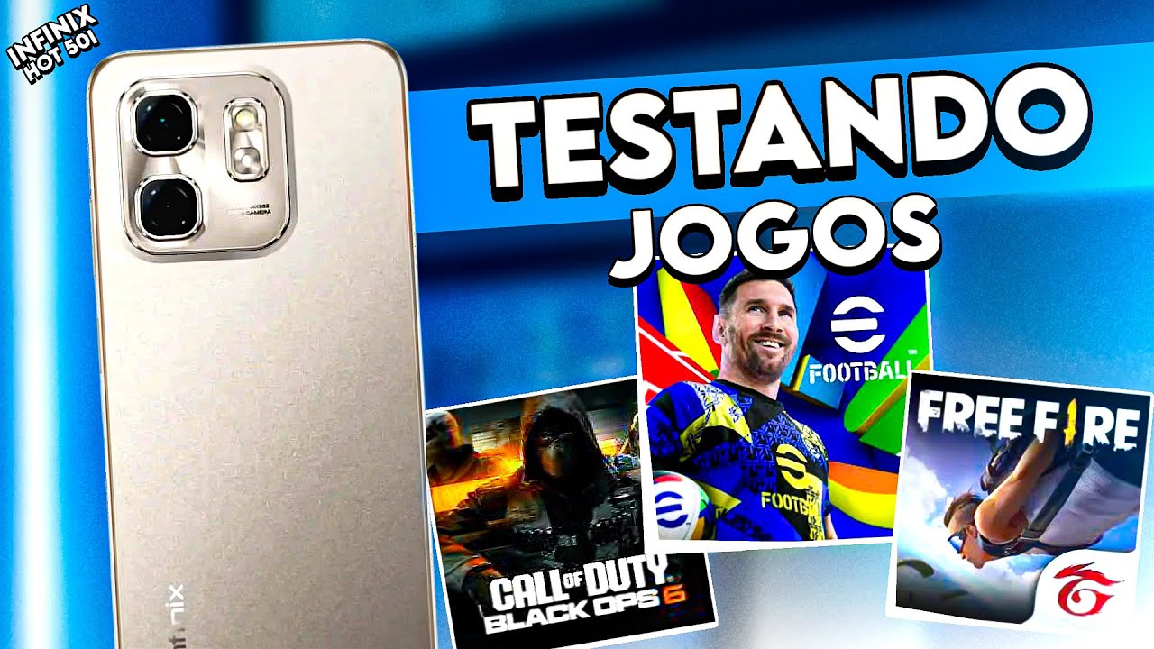 CELULAR de R$690 roda jogos PESADOS em 2025? (Infinix Hot 50i)