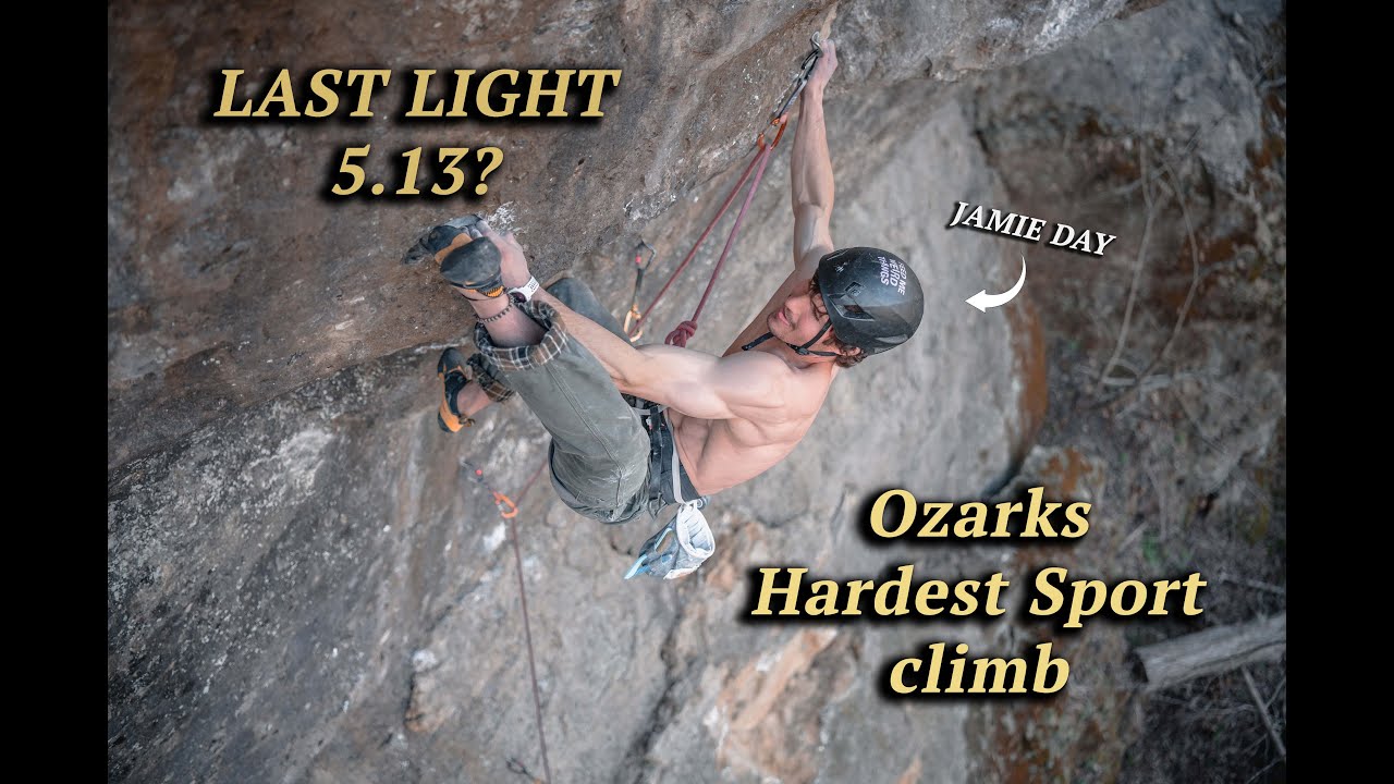 LAST LIGHT 5.13 | Ozark's Hardest Sport Climb | IOWA Limestone