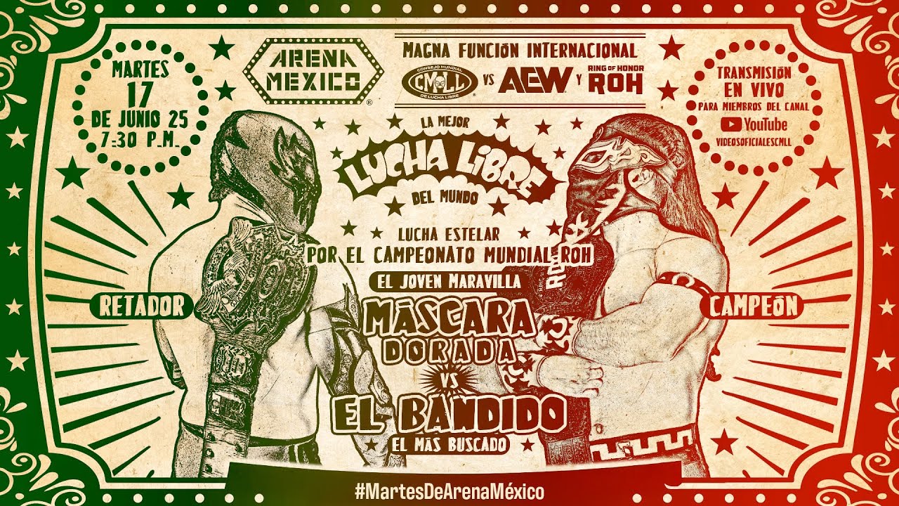 HIGHLIGHTS CMLL 2025 || MÁSCARA DORADA VS BANDIDO