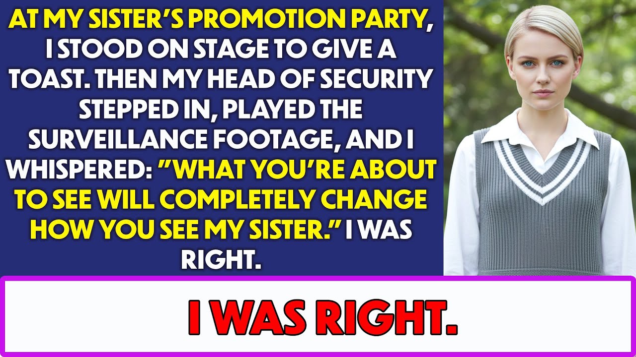 At My Sister’s Promotion Party, Security Played An Unexpected Video About Her… And After That…