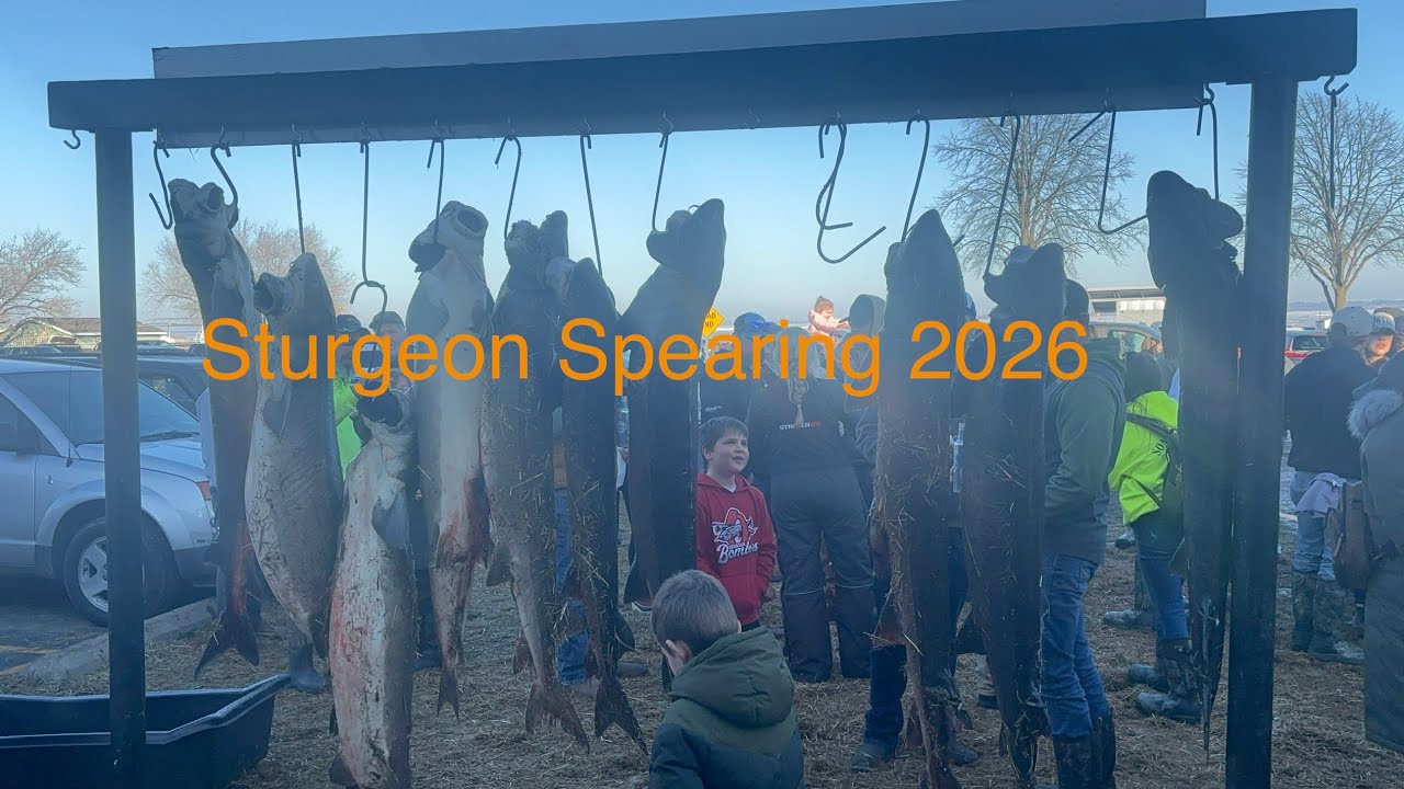 Sturgeon Spearing on lake Winnebago 