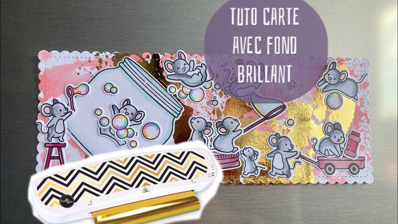 Tuto carte avec fond en ✨foil ✨