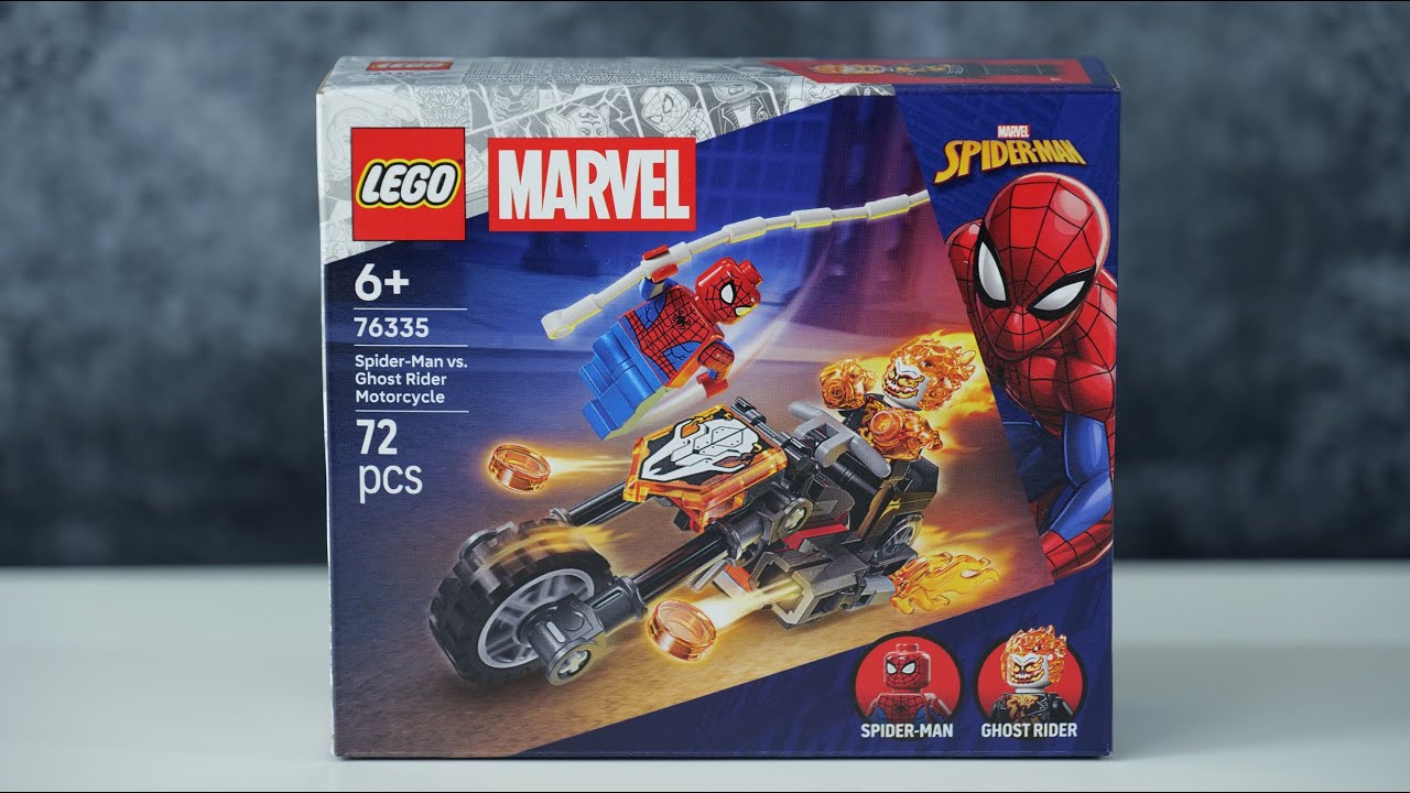 LEGO Marvel Super Heroes 76335 Человек-паук против Призрачного всадника на мотоцикле - Обзор быст...