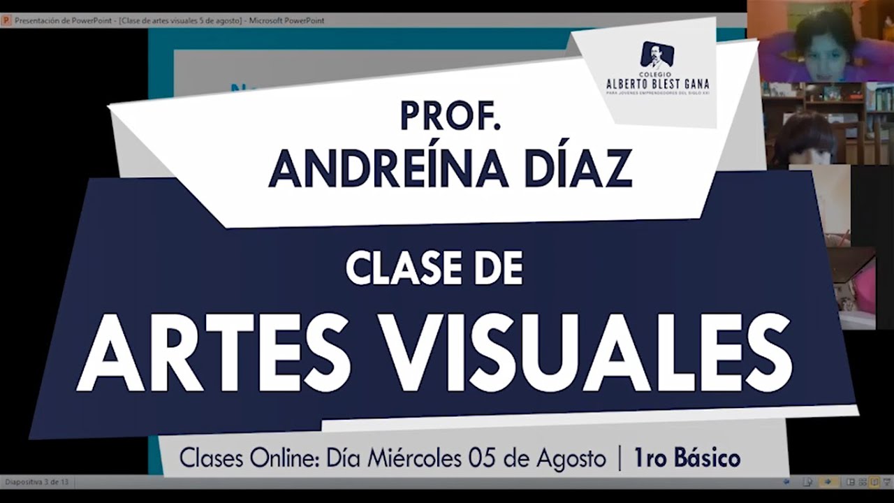 Clase de Artes Visuales - 1ro B&aacute;sico - Prof. Andre&iacute;na D&iacute;az