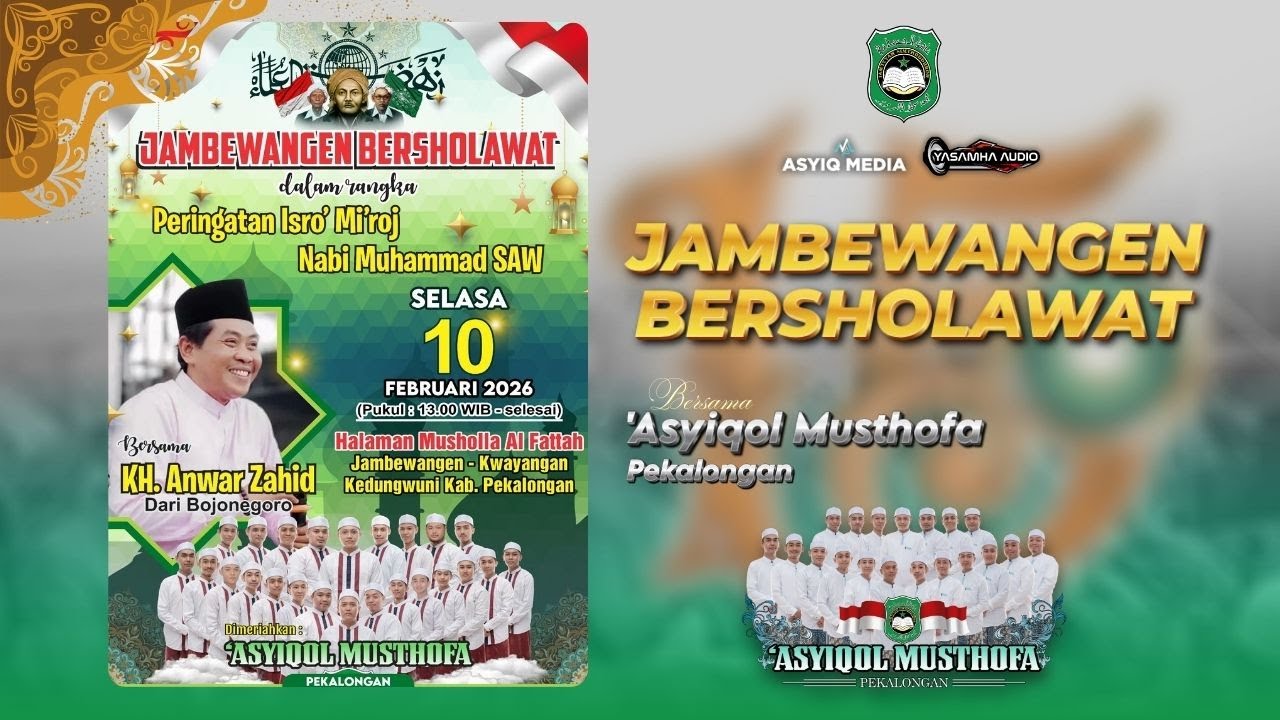 🔴 [LIVE] JAMBEWANGEN BERSHOLAWAT BERSAMA KH. ANWAR ZAHID DAN 'ASYIQOL MUSTHOFA PEKALONGAN