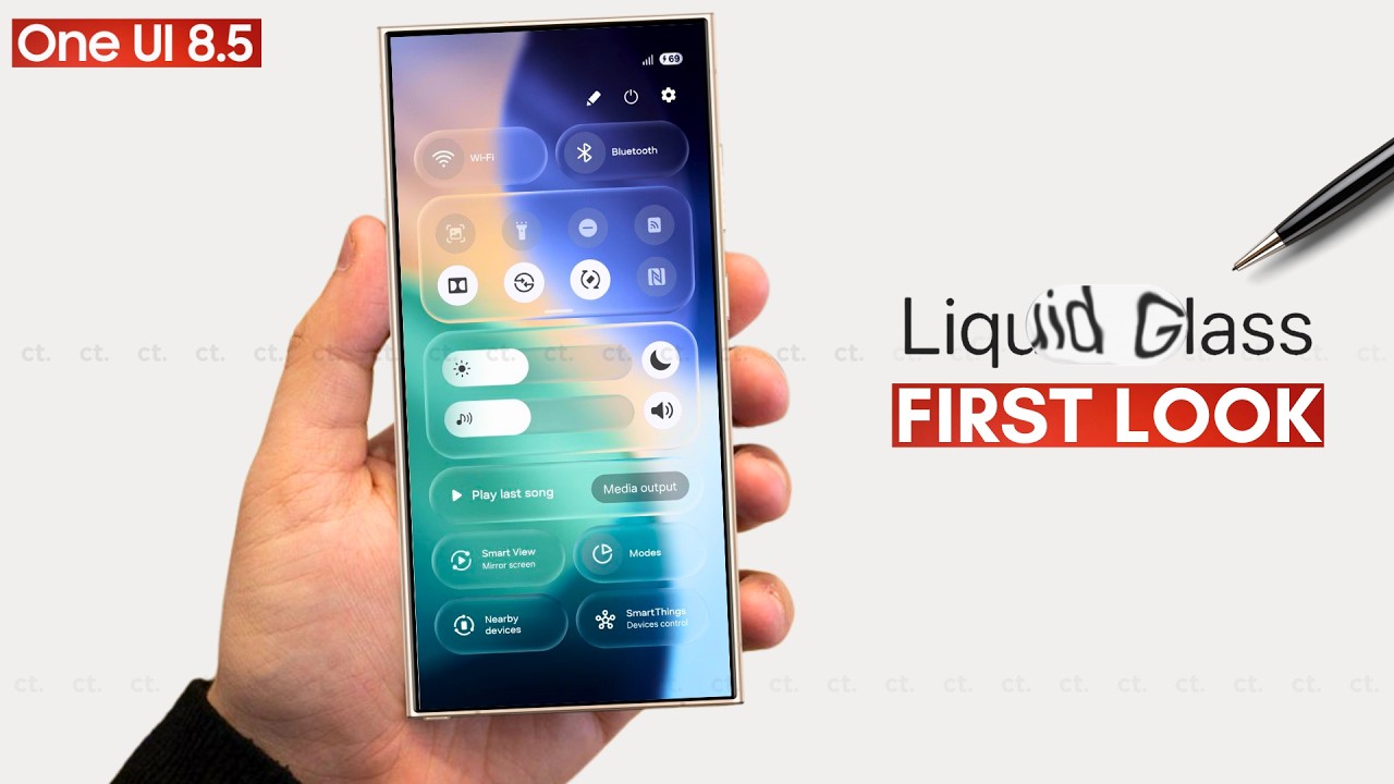 Samsung One UI 8.5 &mdash; жидкое стекло!