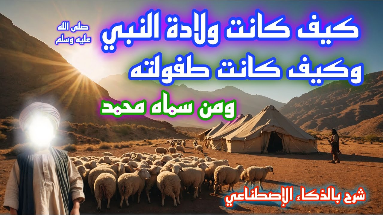 قصة ولادة النبي صلى الله عليه وسلم وفترة طفولته ومن سماه بهذا الإسم