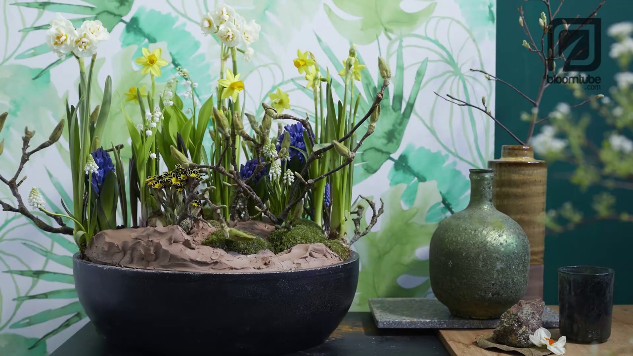 Spring bulb flower arrangement Bloomtube Floral Inspiration How to make tutorial