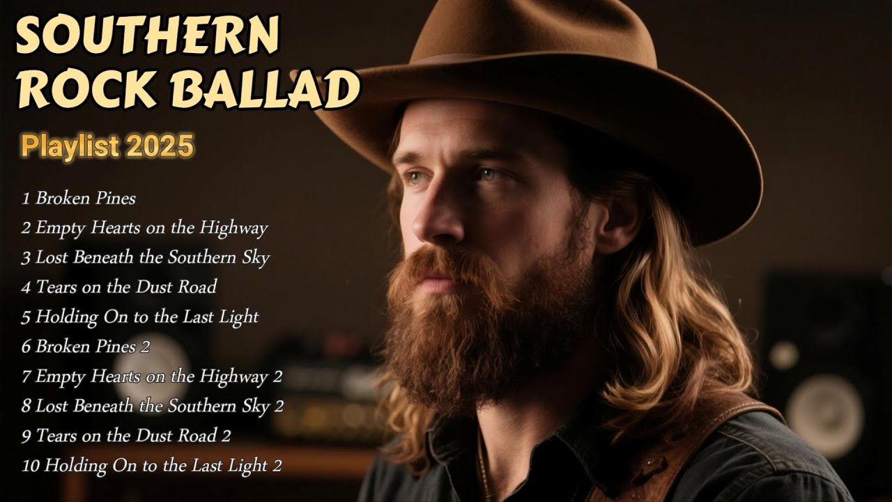 Broken Pines & Empty Hearts | Southern Rock Ballads 2025 | Rustic Country Rock Collection