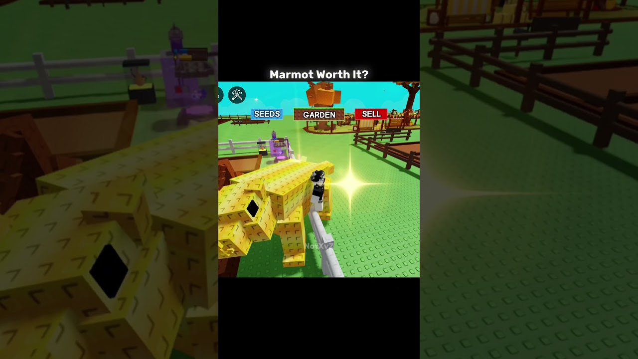 Marmot Worth it? unlimited Golden Acorn #growagarden #roblox