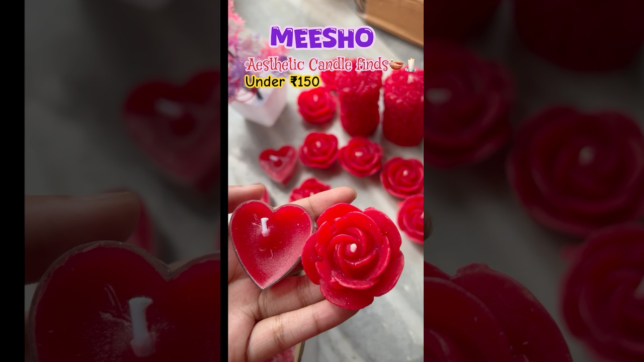 Aesthetic Candles haul #meesho #pinterest #unboxing  #scentedcandles #trendingonshorts #ytshorts #yt